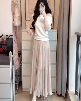 Pure short sleeve skirt slim summer T-shirt for women