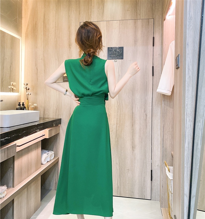 Frenum fashion formal dress bow summer long dress