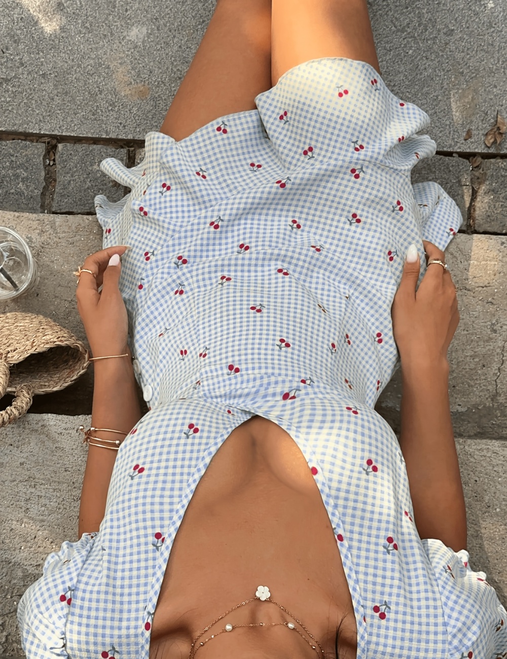 Short summer elegant dress for women