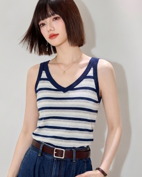 Sling slim summer vest knitted all-match tops