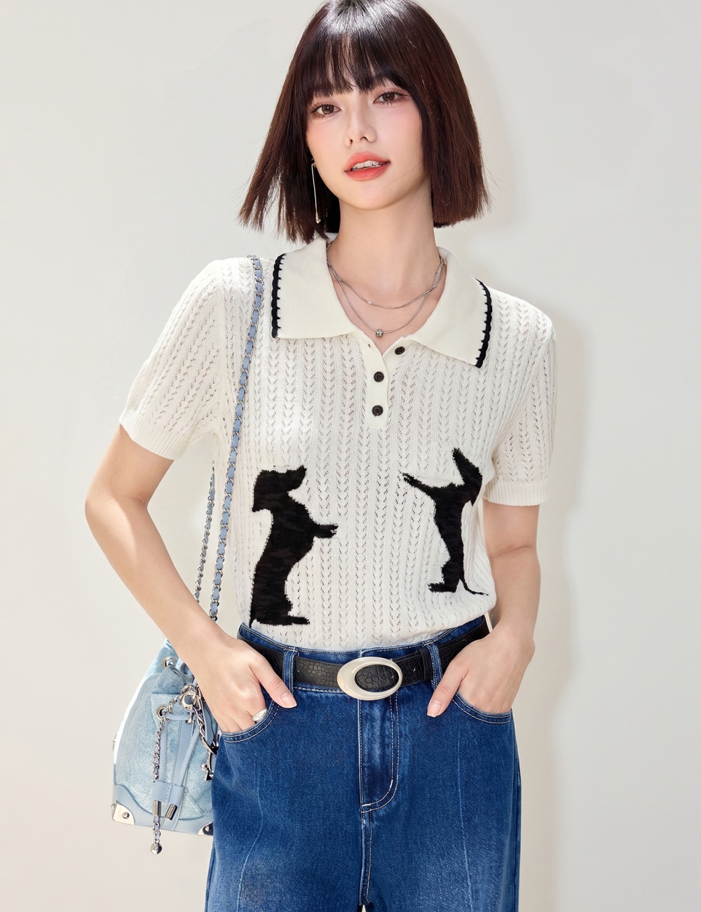 American style T-shirt Casual shirts for women