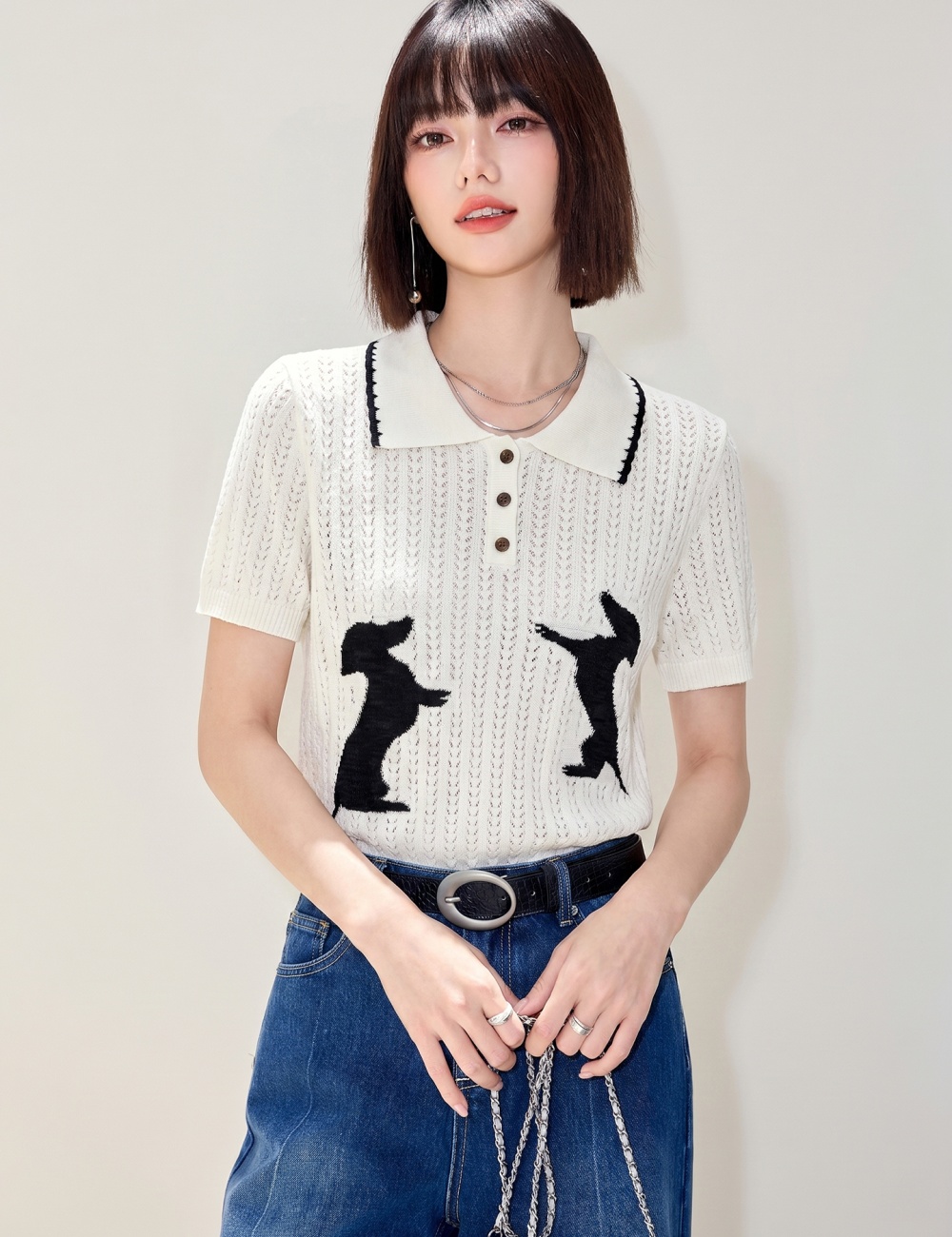 American style T-shirt Casual shirts for women
