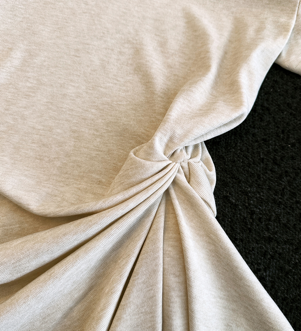 Show young fold T-shirt lazy tops for women