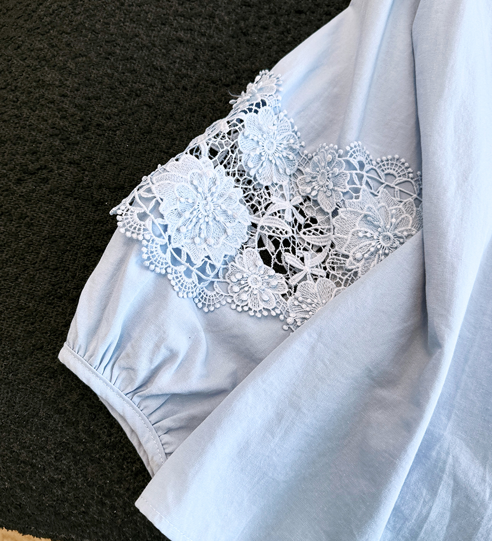 Sunscreen hollow tops long sleeve shirt for women