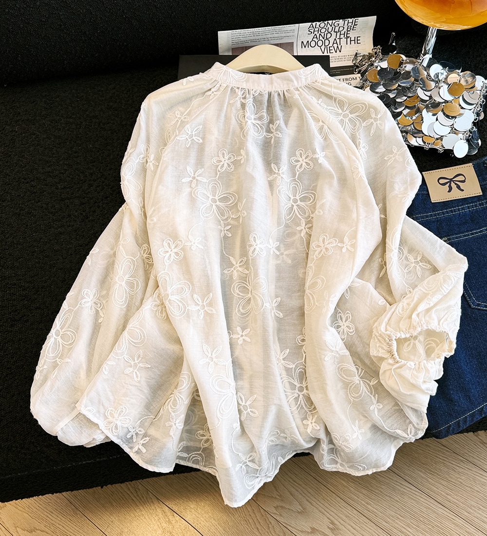 Unique summer tops long sleeve small shirt for women