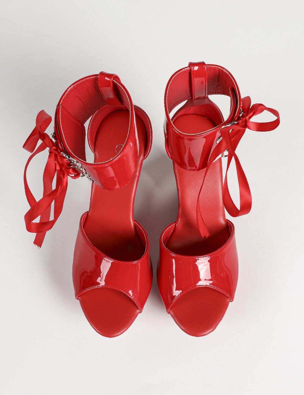 European style black platform summer shoes for women