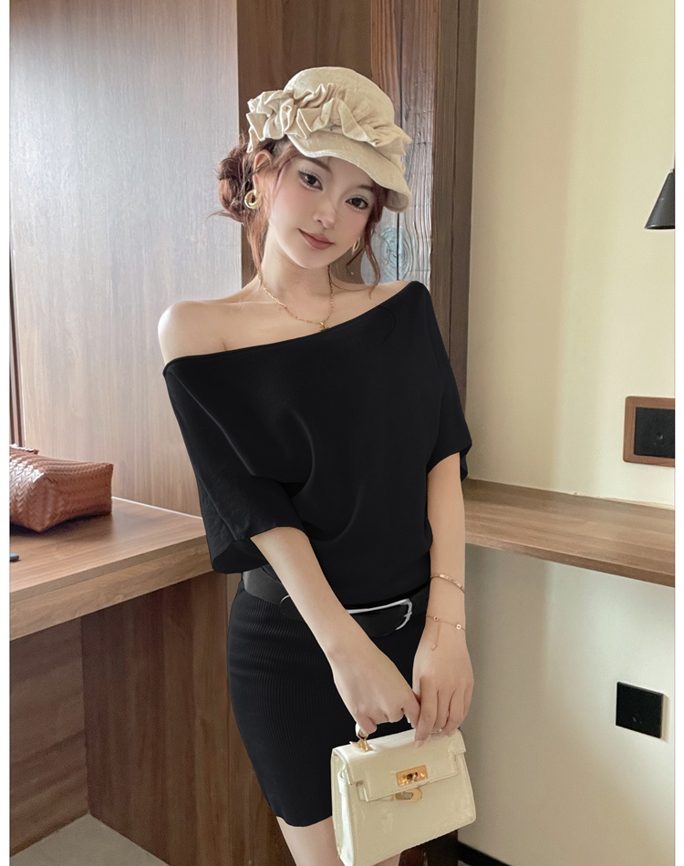 Small fellow package hip slim knitted dress for women