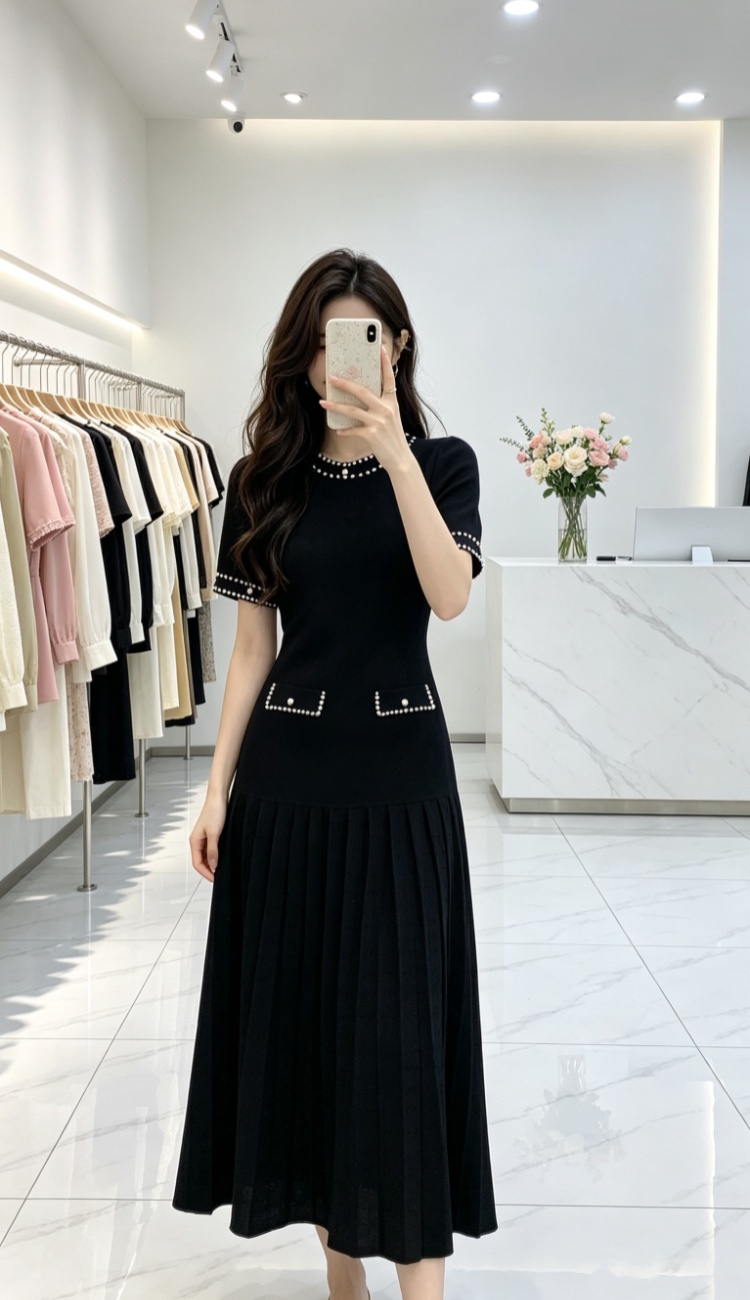 Slim sweater dress knitted dress for women