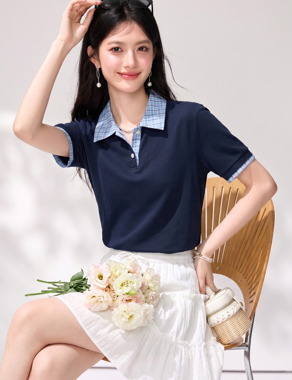 College style T-shirt Casual shirts for women