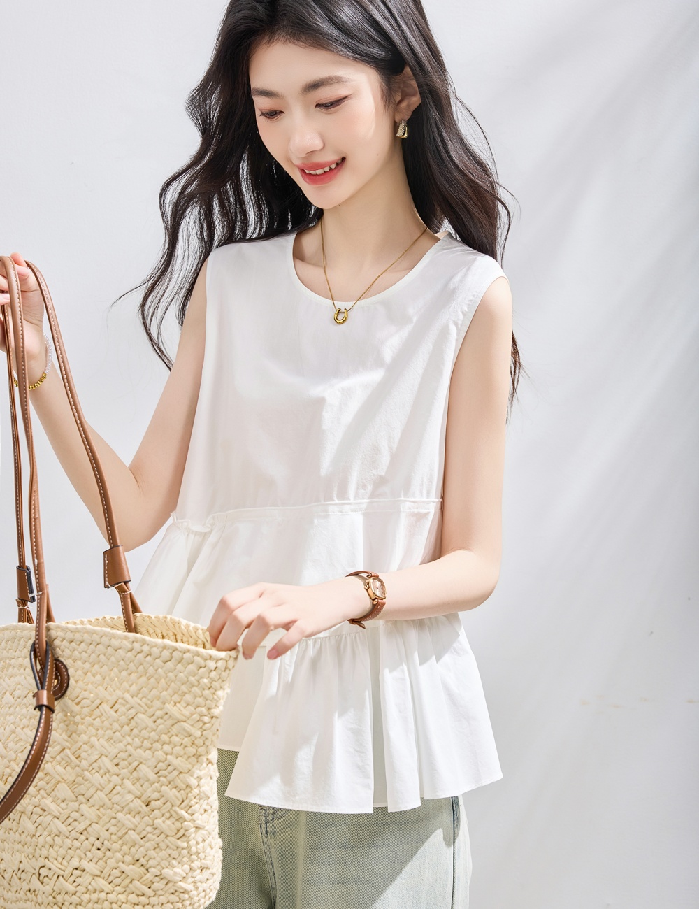 Sweet summer refreshing beautiful Korean style shirt