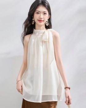 Loose frenum sleeveless vest slim summer shirt for women