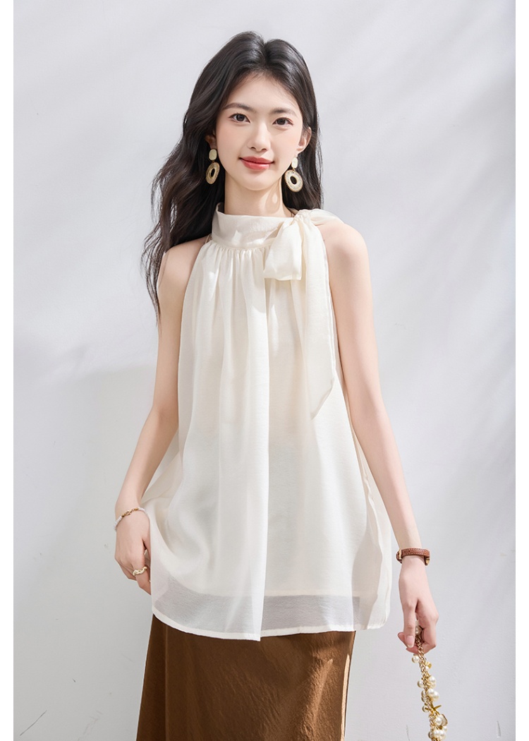 Loose frenum sleeveless vest slim summer shirt for women