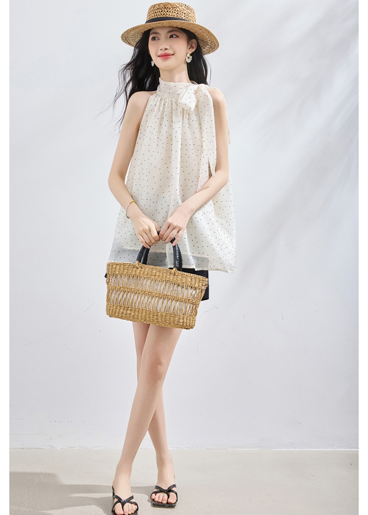 Loose frenum sleeveless vest slim summer shirt for women