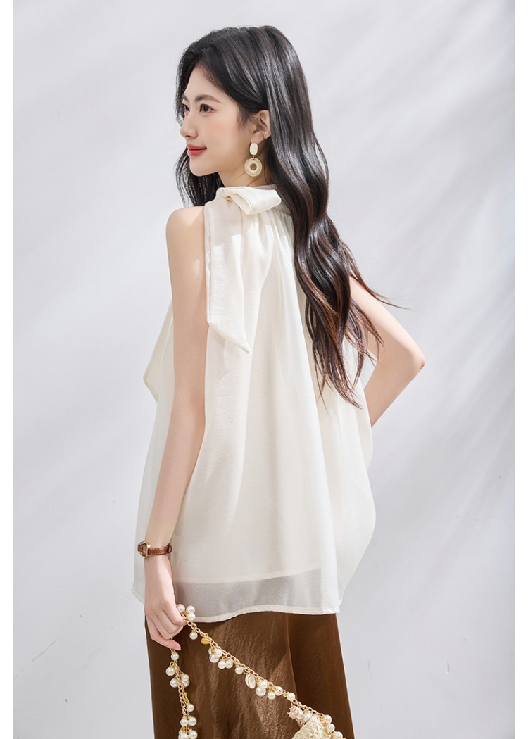 Loose frenum sleeveless vest slim summer shirt for women