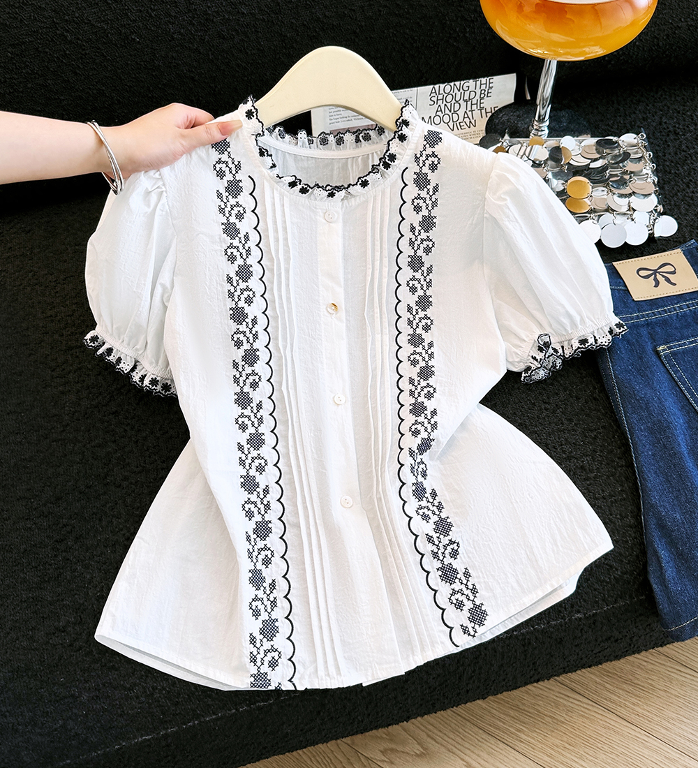 France style shirt Western style tops for women
