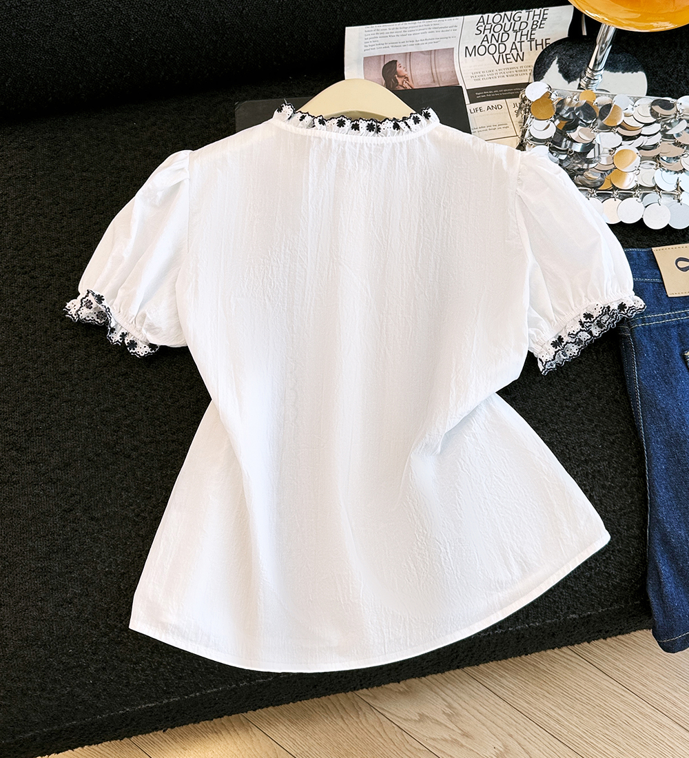 France style shirt Western style tops for women