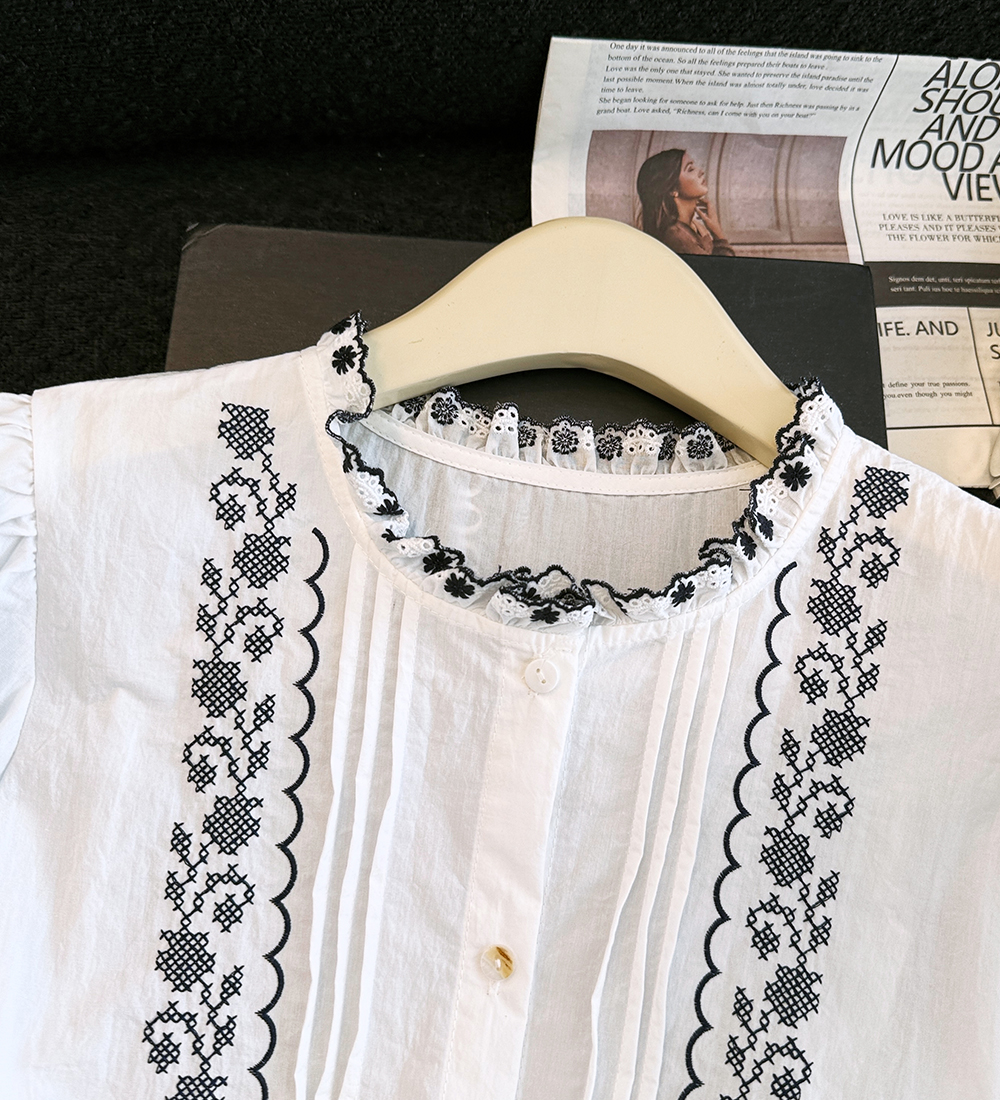 France style shirt Western style tops for women