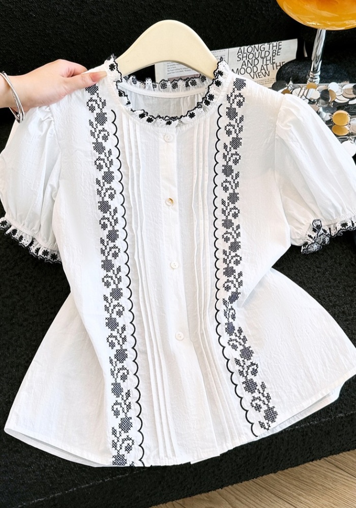 France style shirt Western style tops for women