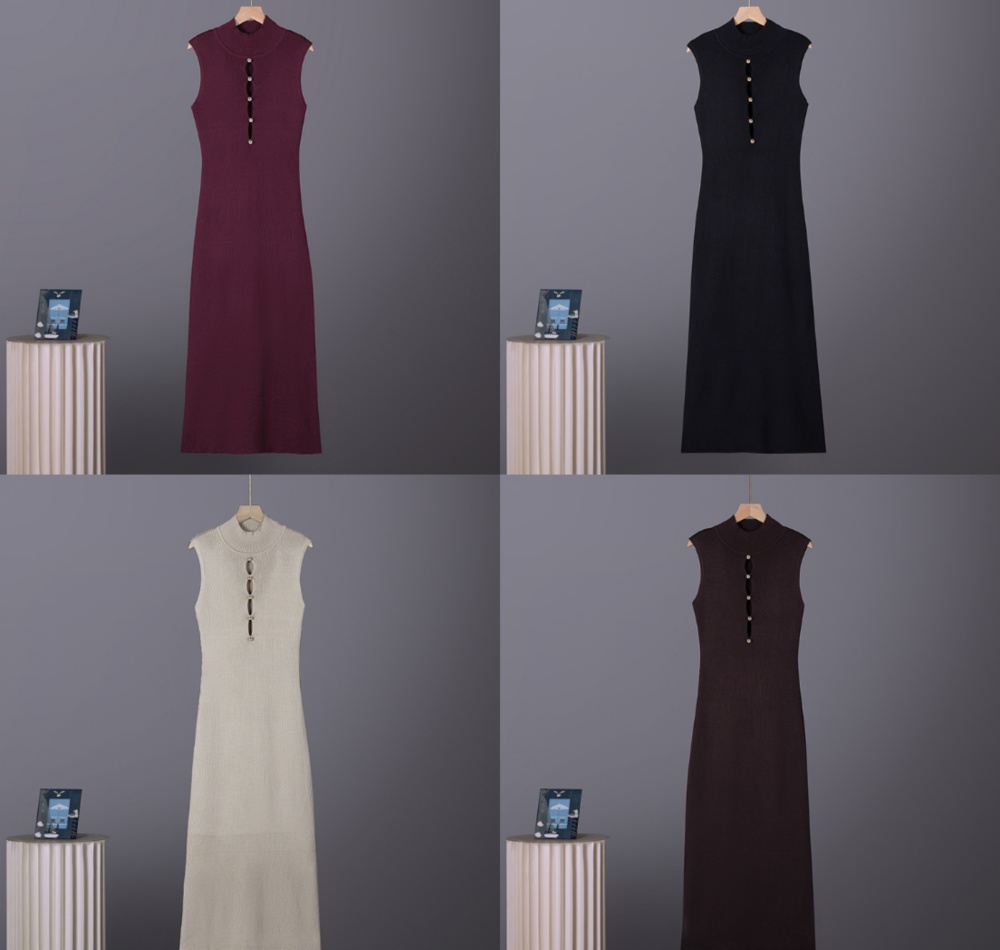 Sleeveless European style dress for women