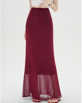 Casual tender skirt chiffon mermaid long skirt