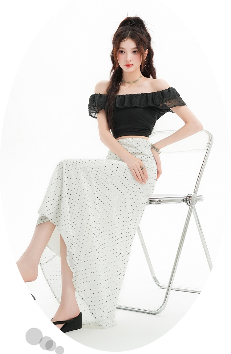 Casual tender skirt chiffon mermaid long skirt