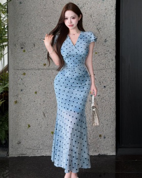 Mermaid temperament dress slim tender long dress