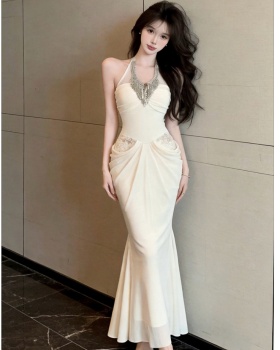 Halter summer dress package hip long dress for women