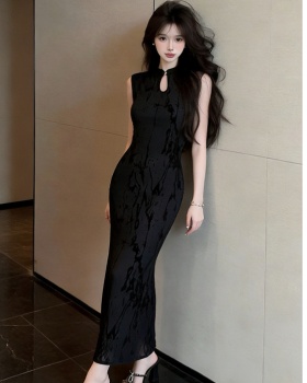Summer long dress slim temperament cheongsam for women