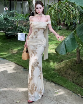Summer dress package hip formal dress for women