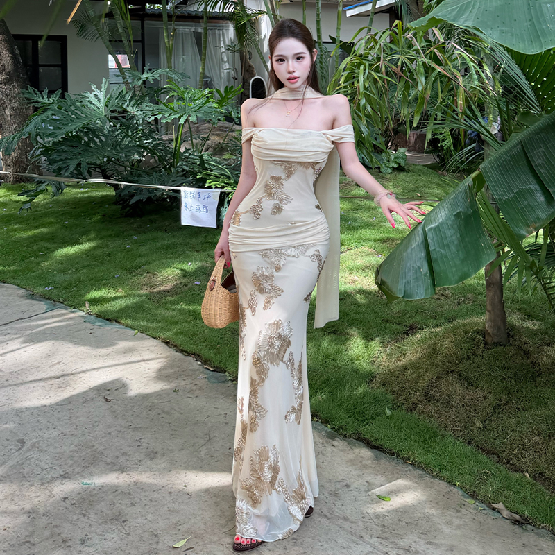 Summer dress package hip formal dress for women