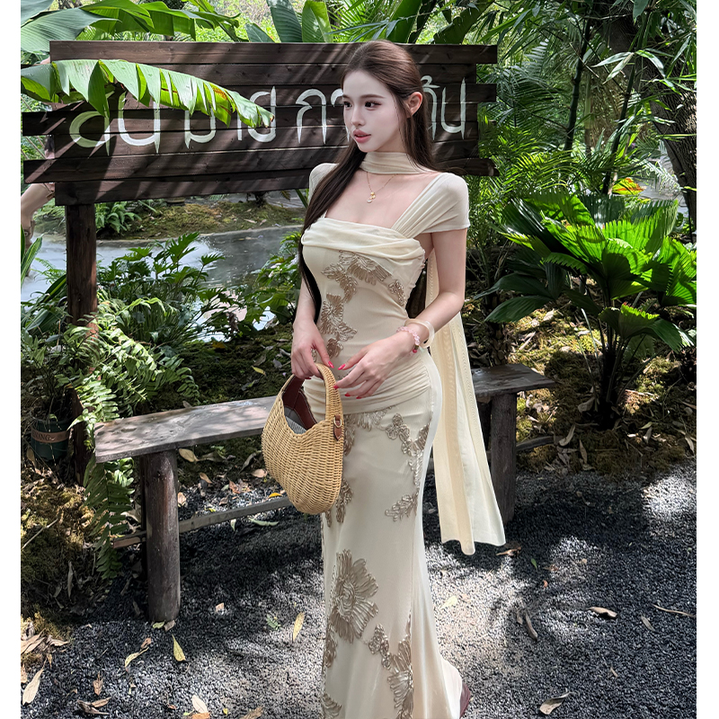 Summer dress package hip formal dress for women