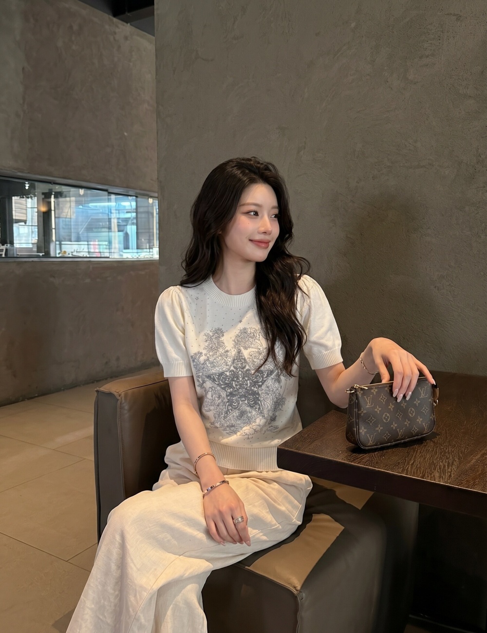 All-match summer tops short sleeve fashion sweater for women