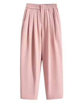 Nine tenths summer pants ice silk slim business suit for women