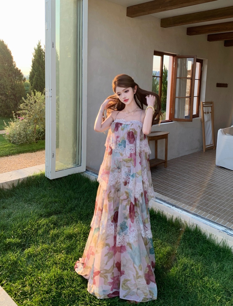 Cake sexy dress summer lace long dress for women