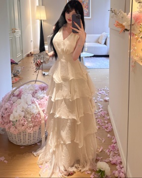 Sexy retro dress sleeveless long dress for women