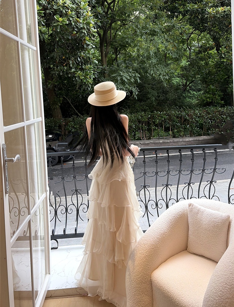Sexy retro dress sleeveless long dress for women