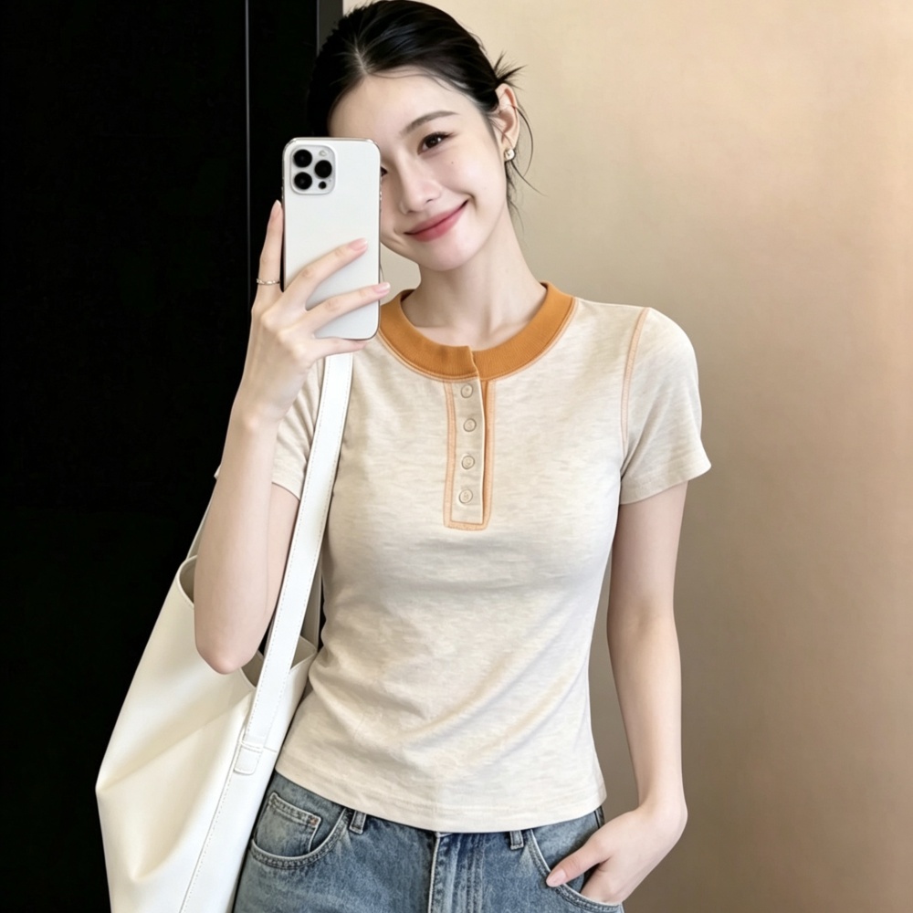 Small fellow summer T-shirt large yard tops