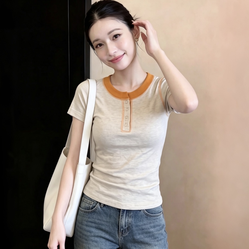 Small fellow summer T-shirt large yard tops