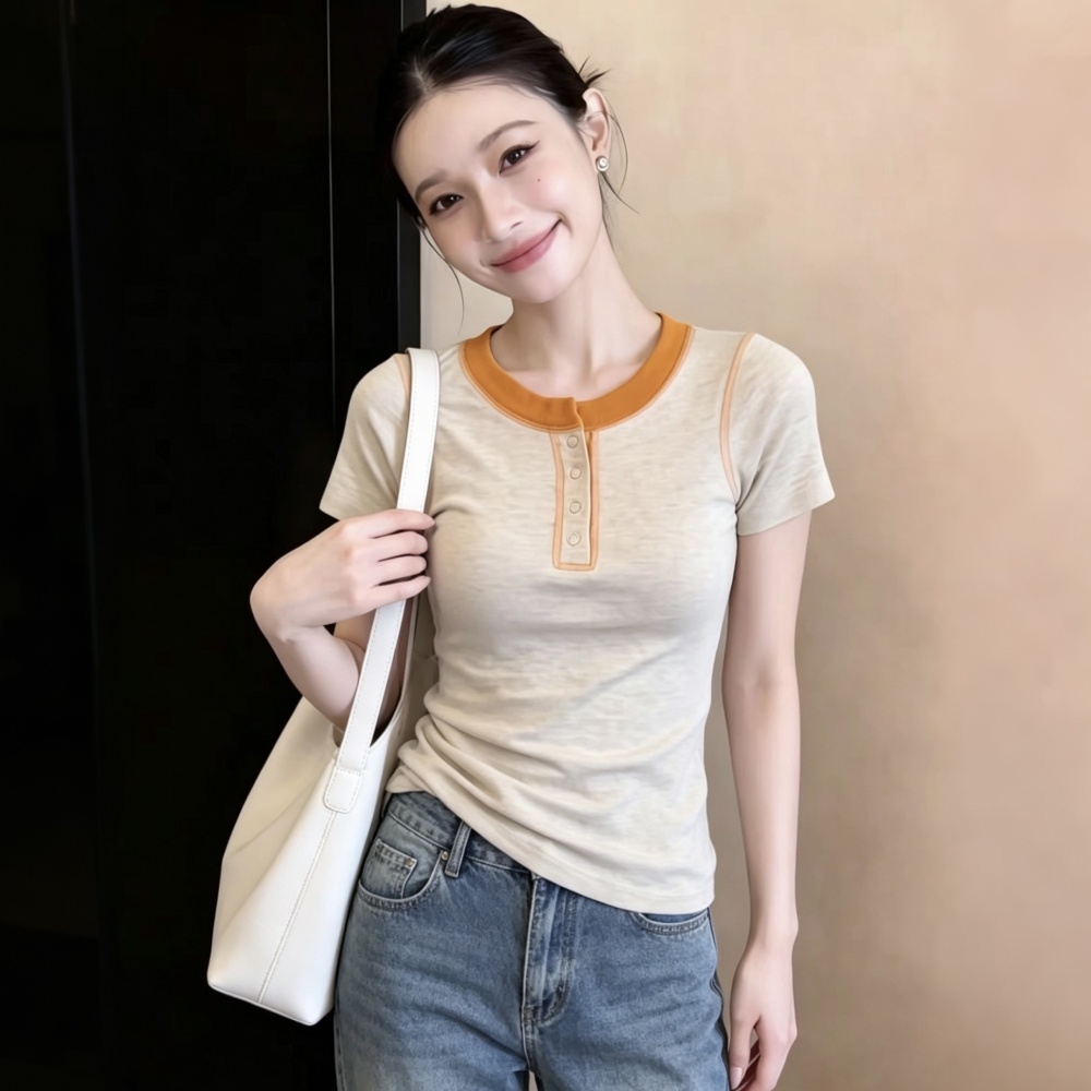 Small fellow summer T-shirt large yard tops