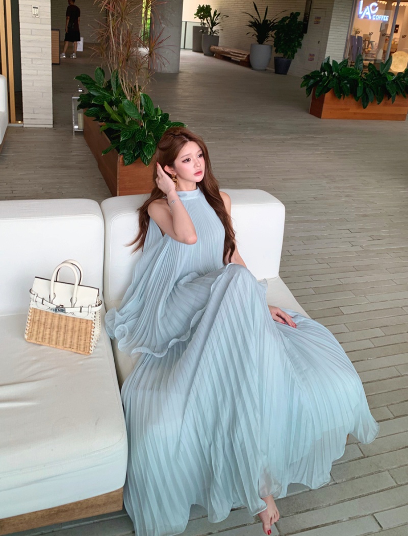 Summer frenum long skirt sexy chiffon shirt a set for women
