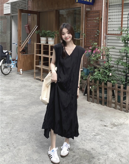 Temperament long dress pure dress for women