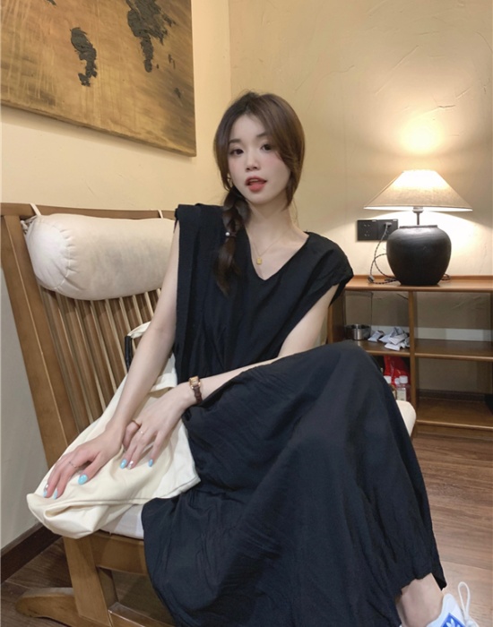 Temperament long dress pure dress for women