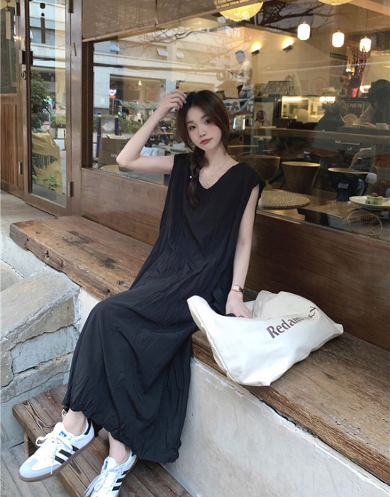 Temperament long dress pure dress for women