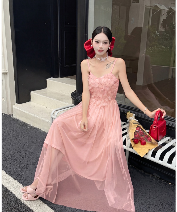 France style show young strap dress summer dress