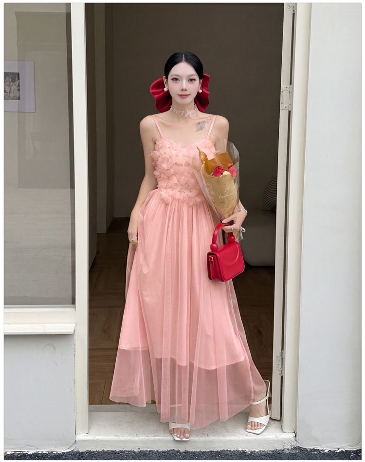 France style show young strap dress summer dress