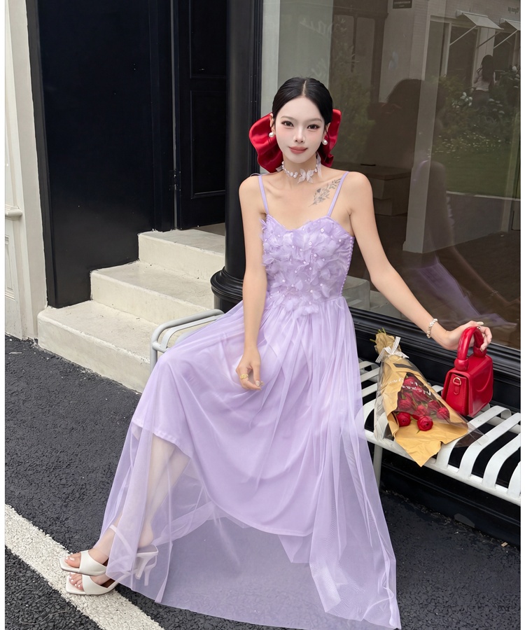 France style show young strap dress summer dress
