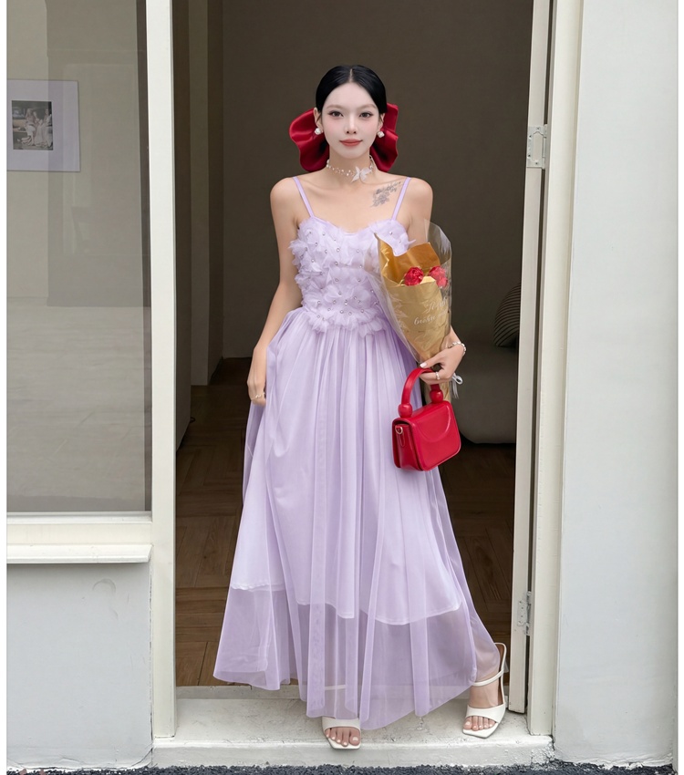 France style show young strap dress summer dress