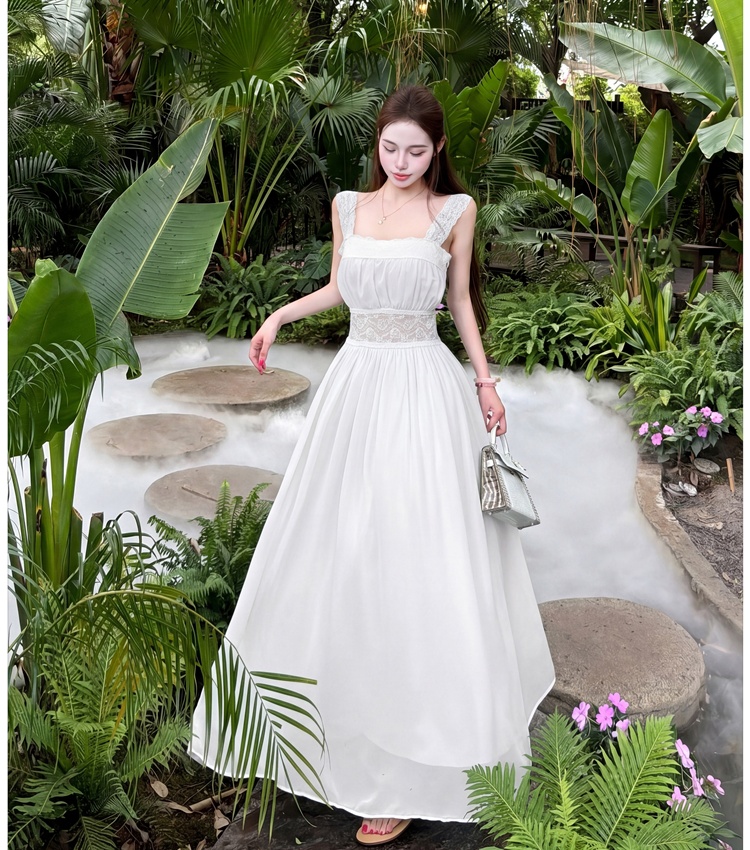 Sexy France style long dress sling formal dress