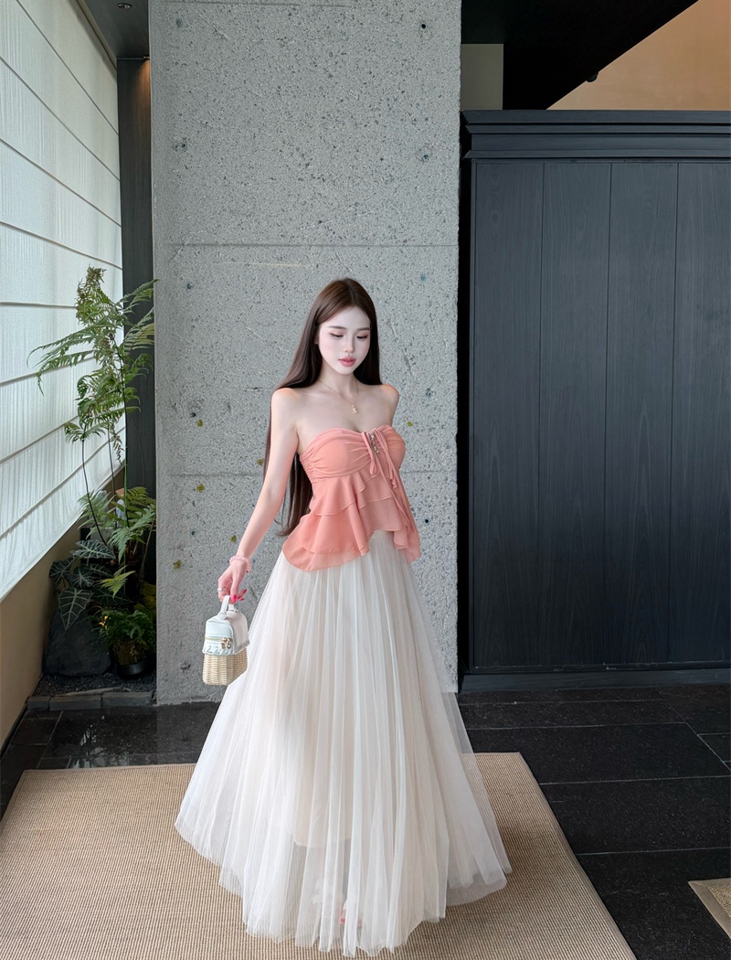 Sequins bandage temperament sling tops