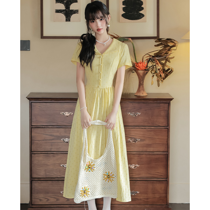 Summer dress polka dot long dress for women